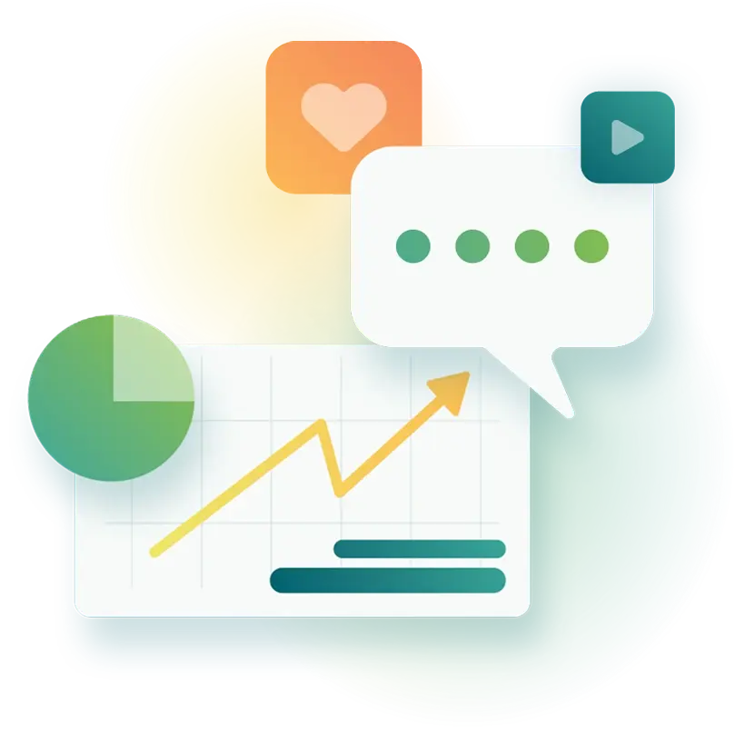 decorative image showing an upward-trending graph